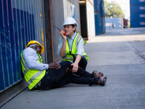 Doradca prawny zbierający dowody dotyczące wypadku pracownika
